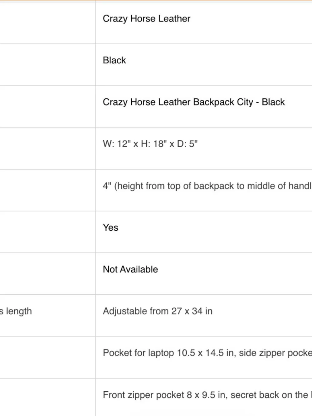 Crazy Horse Leather Laptop Backpack